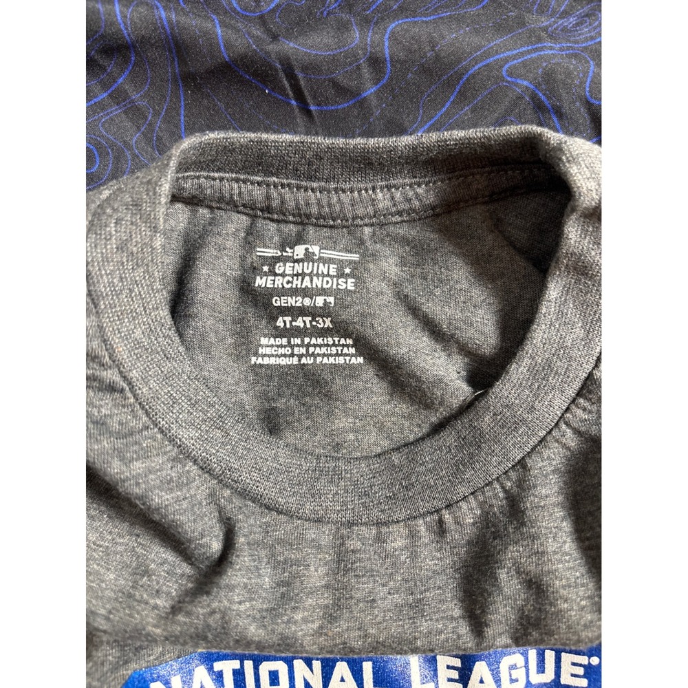 MLB Fanatics Dodgers Shirt BCG Shorts Toddler 4T Grey Blue Sporty Athletic Set - Picture 4 of 7